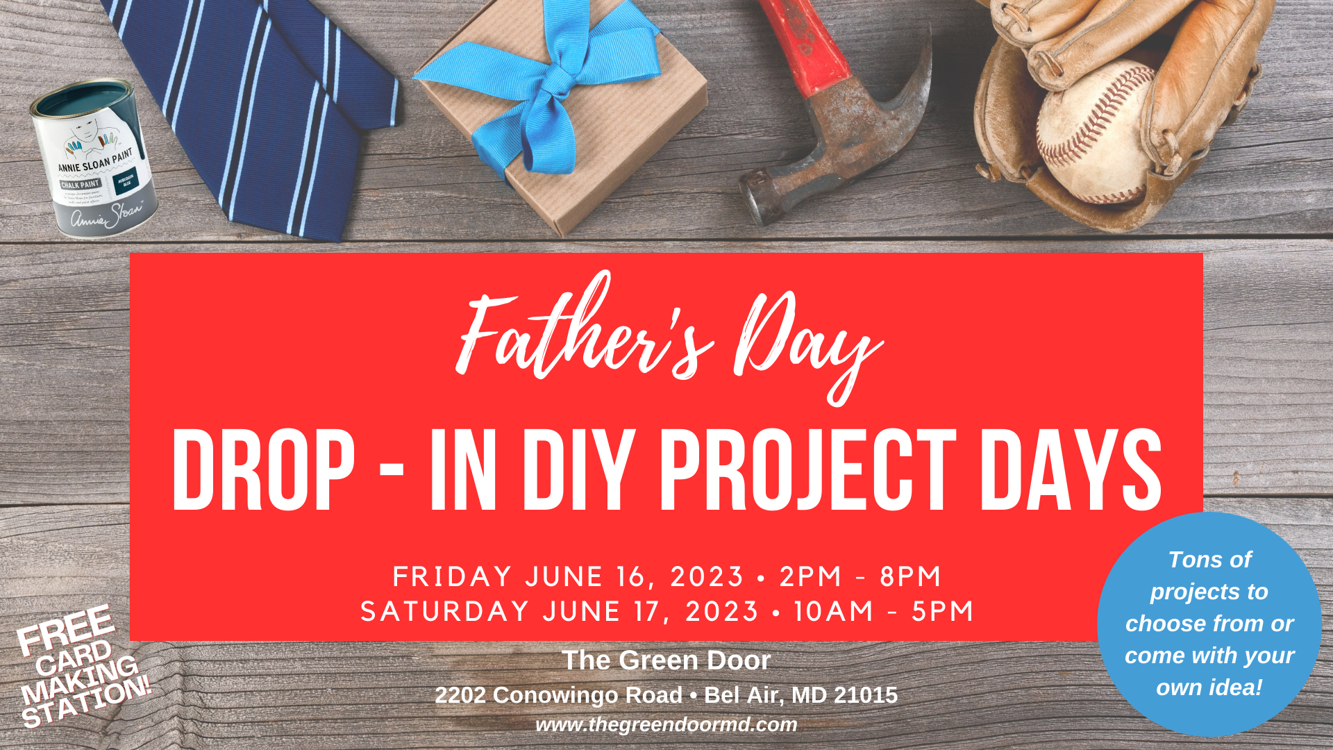 Drop- In DIY Days: Father’s Day Projects
